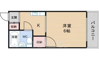 メゾンエスポアール【4階】の間取り
