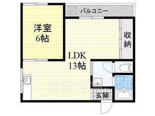 公園南ハイツ司【2階】の間取り