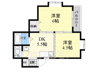 ルミナスアスカ【4階】の間取り