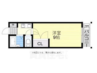 大阪府大阪市住吉区長居4丁目【マンション】の間取り