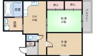 ハイツMAKIBA【4階】の間取り