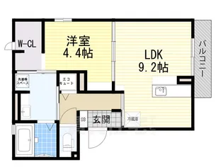 大阪府大阪市住吉区我孫子4丁目【アパート】の間取り