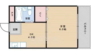 ヴィレッタ住吉【4階】の間取り