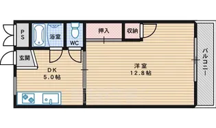 パレス帝塚山【2階】の間取り