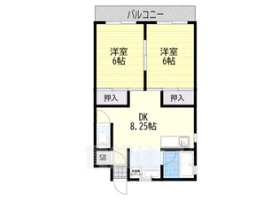 エルディ東住吉【5階】の間取り