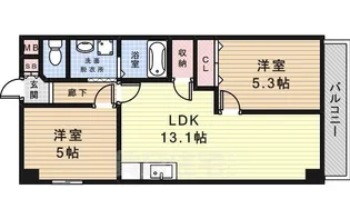 サントピア尼崎2【2階】の間取り