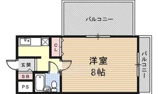 カトレアマンション【5階】の間取り