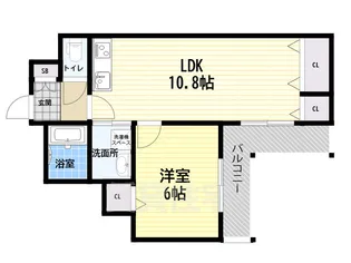 フローリッシュ崇徳院【4階】の間取り