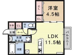 PROCEED GARDEN【2階】の間取り