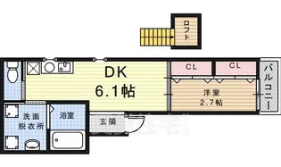 KTIレジデンス武庫川2【3階】の間取り