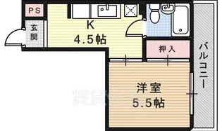 サンライフ若草【5階】の間取り