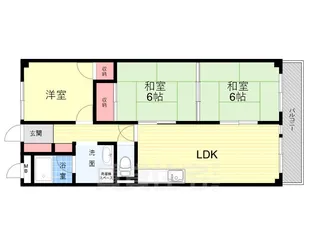赤崎ビル【404号室】の間取り