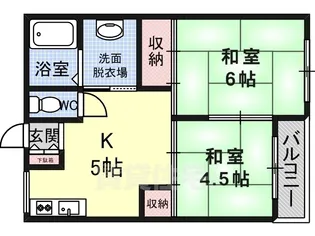 啓伸ハイツ【5階】の間取り