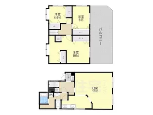 シャルマンシュウ【4階】の間取り