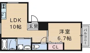 フラッツY【2階】の間取り