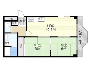 美之グリーンハイツ【2階】の間取り