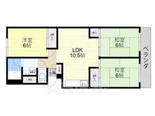 川島第1ビル【4階】の間取り