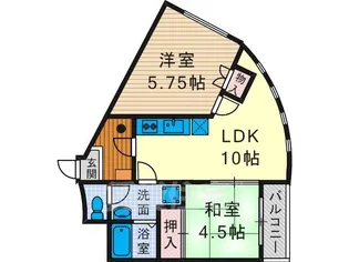 ブライトン高槻【4階】の間取り