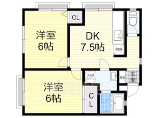 レーベンハイム【1階】の間取り