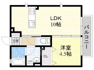 1LDKの間取り画像