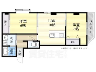 トライハイム西冠【4階】の間取り