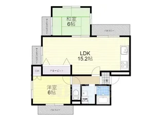 サニーパーク松川【4階】の間取り