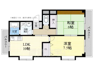 サニーコートII【1階】の間取り