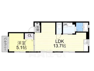 プランドール【1階】の間取り