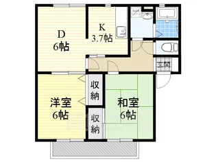 エルパティオ寿【1階】の間取り