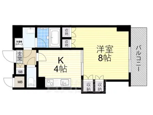ラ カステル メウ【4階】の間取り