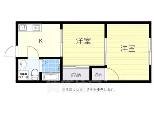 マンション八重垣【2階】の間取り