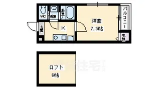大阪府堺市北区新金岡町5丁【アパート】の間取り