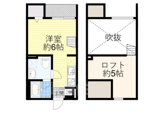 大阪府堺市堺区八千代通【アパート】の間取り