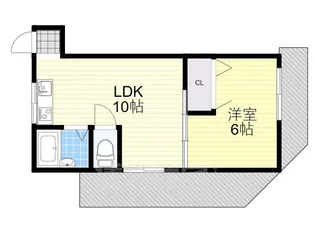 TEKビル【401号室】の間取り