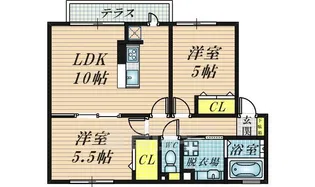 ベルデュール【1階】の間取り