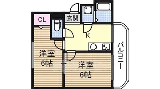ユニヴェール新大阪【4階】の間取り