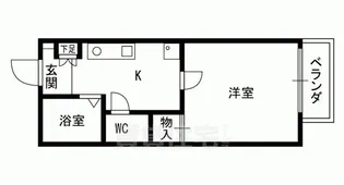 1Kの間取り画像