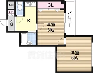 新大阪パート2【2階】の間取り