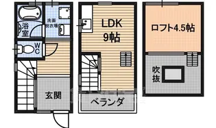 ハーミッツ・セル大桐【1階】の間取り