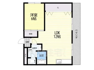 西町ハイツ【4階】の間取り