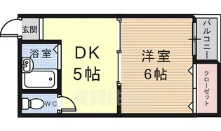 メゾンド平野北【6階】の間取り
