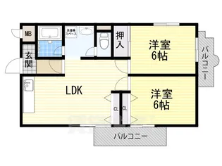 パークサイド三木第2【1階】の間取り