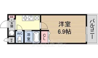 井高野レジデンス【3階】の間取り