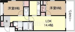 ラグーン新大阪City Life 1【9階】の間取り