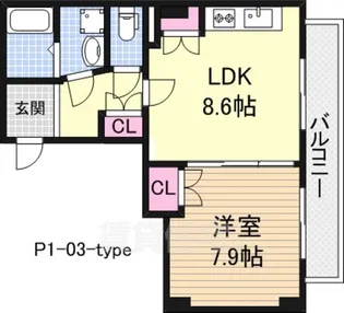 やまびこハイツ Part1【5階】の間取り