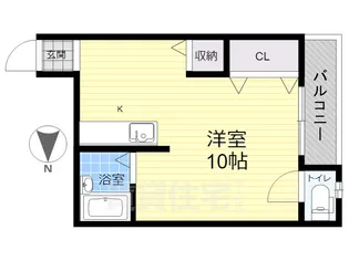 ハイツトラストパート1【3階】の間取り