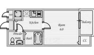 コンフォート神崎川【2階】の間取り