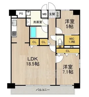 セノアタワー新大阪【12階】の間取り