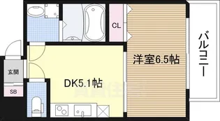 オクトレーベン新大阪【3階】の間取り