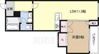 ブランレグルス【1階】の間取り